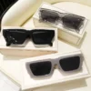 Vintage Rectangle Sunglasses Women 2023 Brand Gray Jelly Clear Frame Men Sun Glasses Square Shades Eyewear Female Sunnies Oculos
